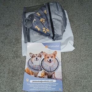 Inflatable Dog Cones  Donut Collar Alternative After Surgery Sz L NWT